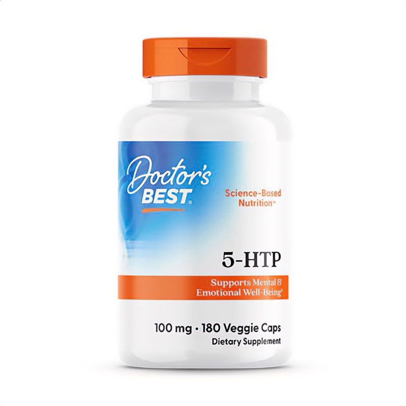 5-гідрокситриптофан Doctor's Best 5-НТР 100 мг, 180 вегетаріанських капсул